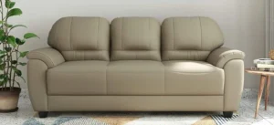 Amazon Brand - Solimo Tulip Leatherette 3 Seater Sofa