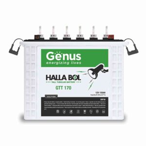 Genus Hallabol GTT170 Tall Tubular 150 AH Inverter Battery for Home